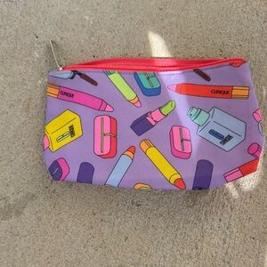 Clinique Kids Pouch - Purple with Colorful Design